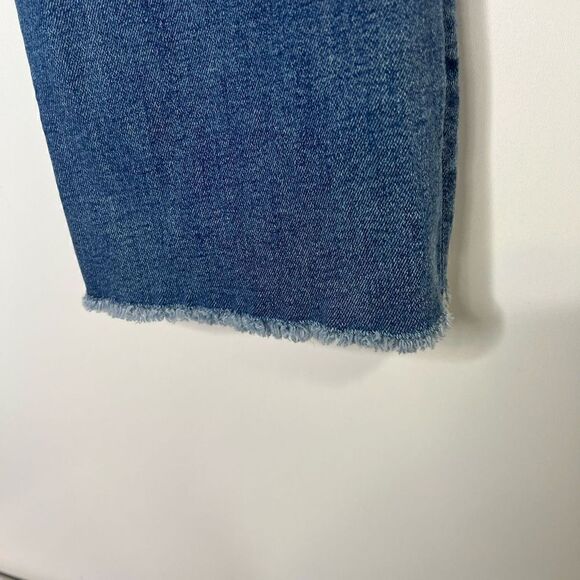 DL1961 Jackie High Rise Cropped Flare Jeans Raw Hem Sz 29 - Picture 8 of 12